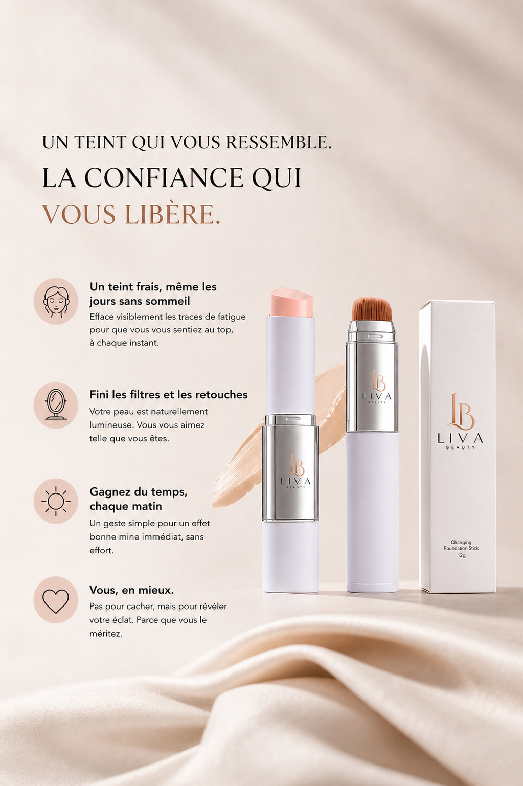 Liva Beauty™ - Le Stick Teint Sur-Mesure