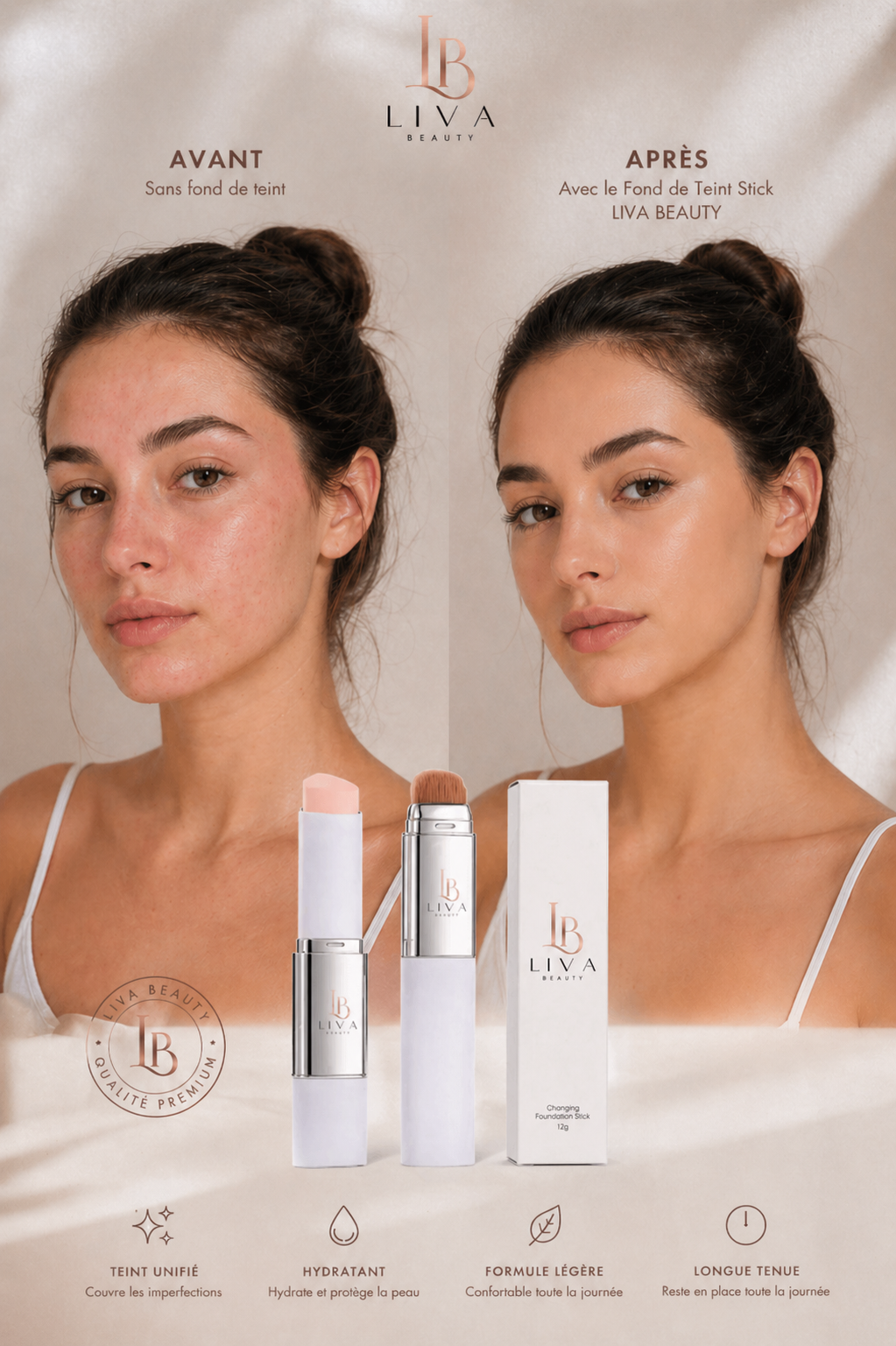 Liva Beauty™ - Le Stick Teint Sur-Mesure